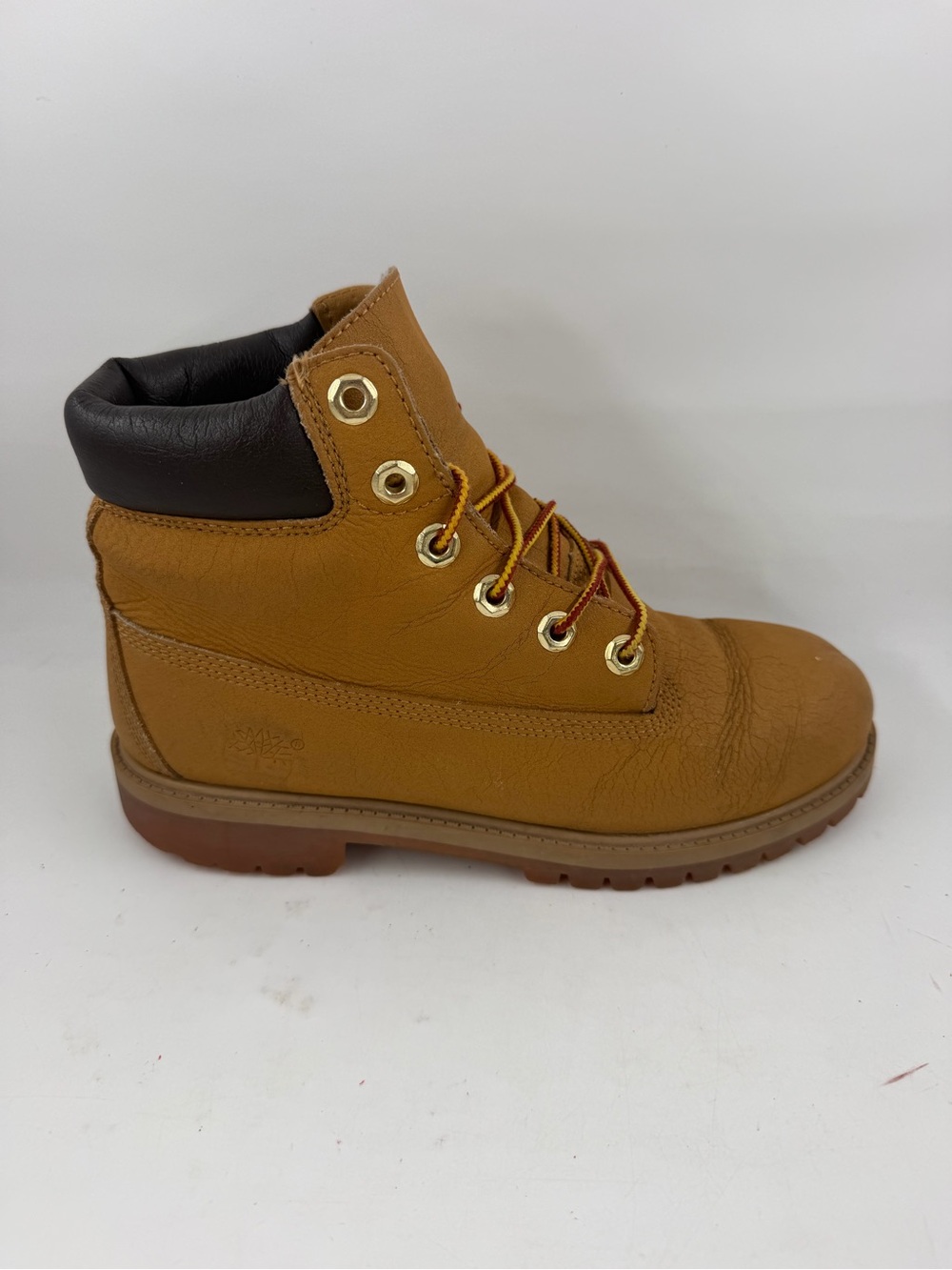 Timberland Kids Premium 6” Wheat Nubuck -SZ 5.5- Leather Waterproof Boots